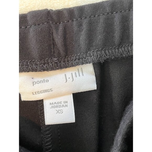 J.Jill Womens Black Ponte Leggings XS Viscose/Nylon/Spandex Blend 18k - Picture 2 of 6